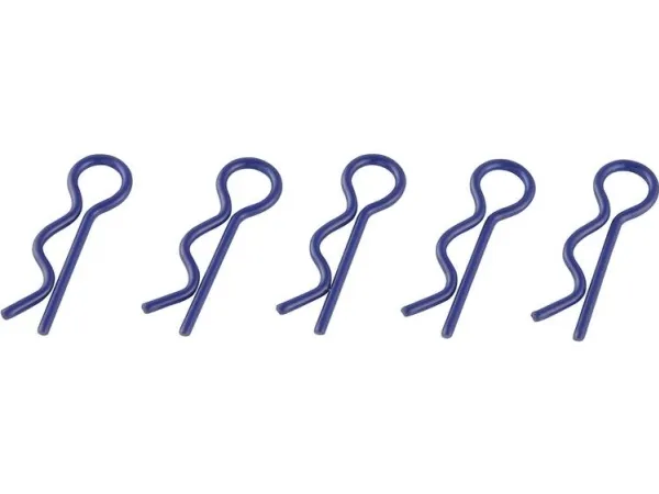 Reely 1:10 Body Clamps Blå Længde 15 mm 5 stk (SE1203BL)