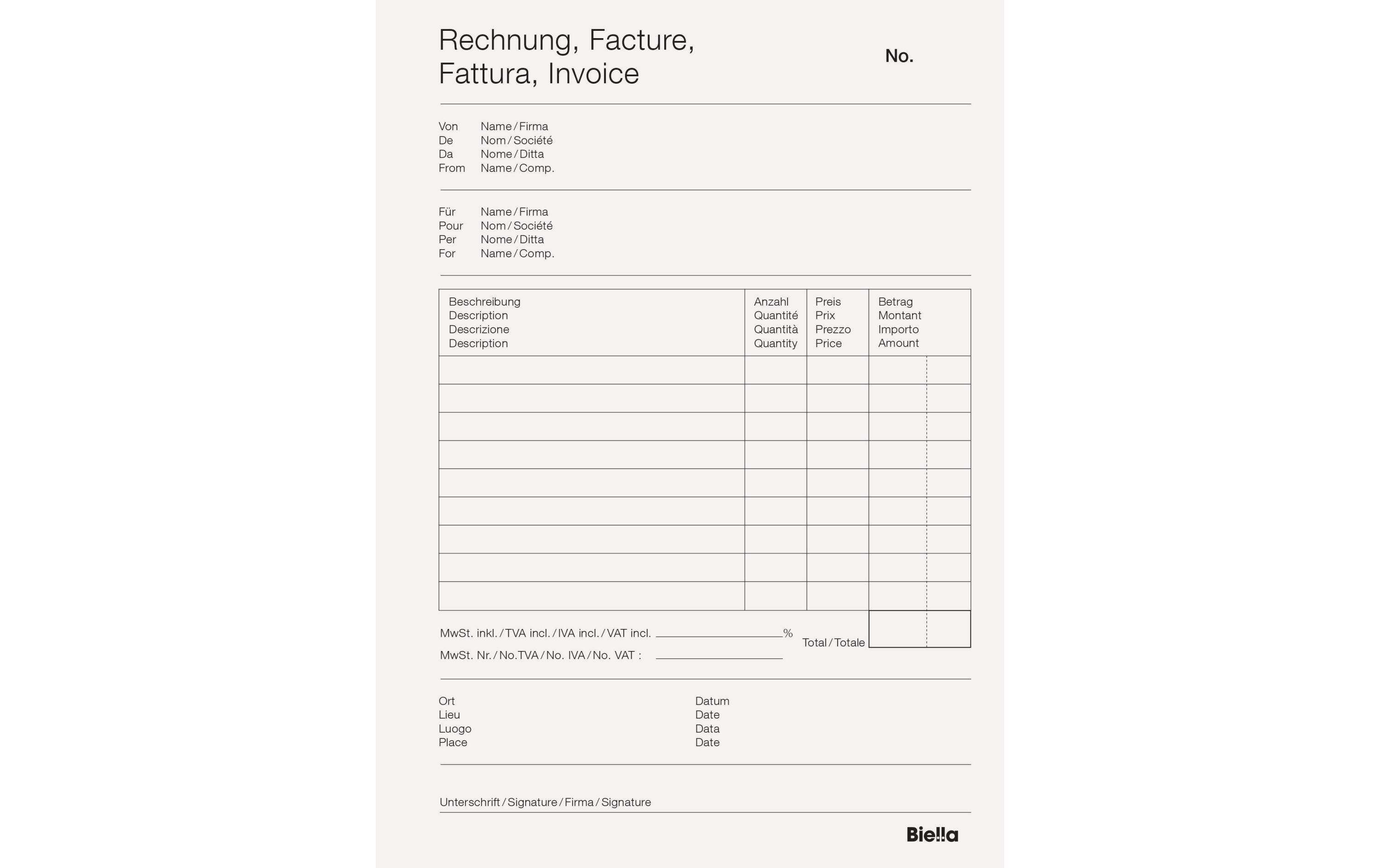 Durchschreibeblock Copy Block A5 RechnungRechnungsblock für Durchschriften