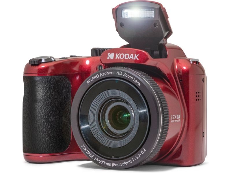 Kodak Fotokamera Pixpro Astra Zoom AZ255 – Rot Vielseitige, kompakte Kamera für Foto- und Filmaufnahmen