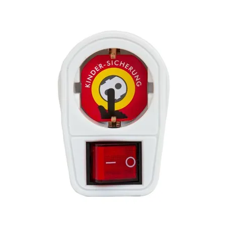 Arcas Zwischenstecker mit Schalter, inkl. Kindersicherung