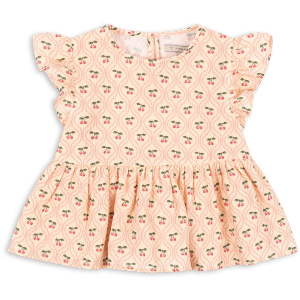 Køb Konges Sløjd Cherry Pink Motif Coco Top GOTS