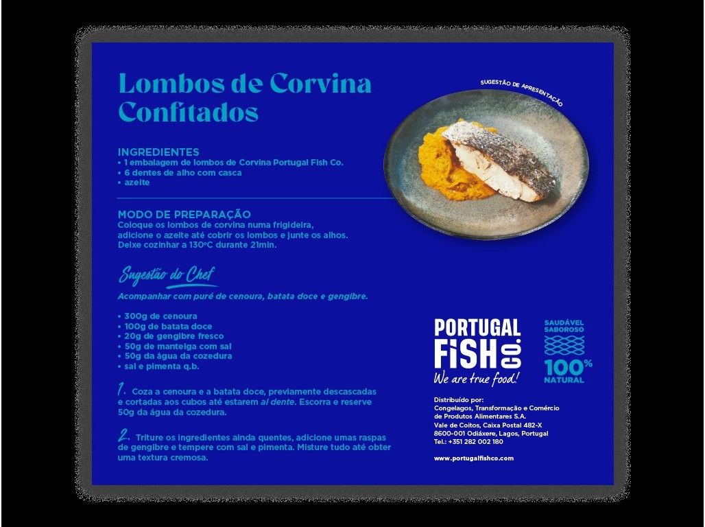 LOMBOS PORTUGAL FISH CORVINA 600G 6UN