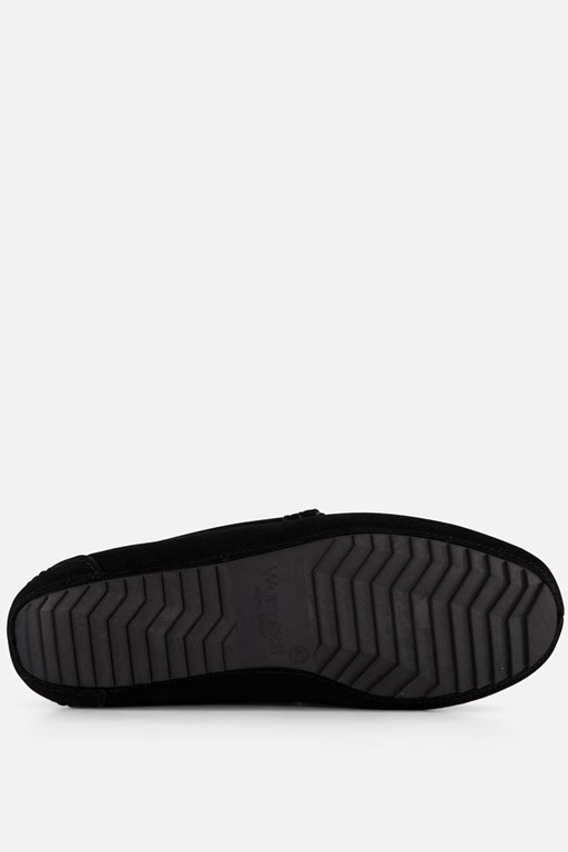 Warmbat Pantoffels zwart Suede