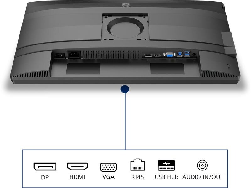 Philips Monitor 24B2N4200/00 23.8″ IPS‑Business‑Monitor mit Full HD Auflösung