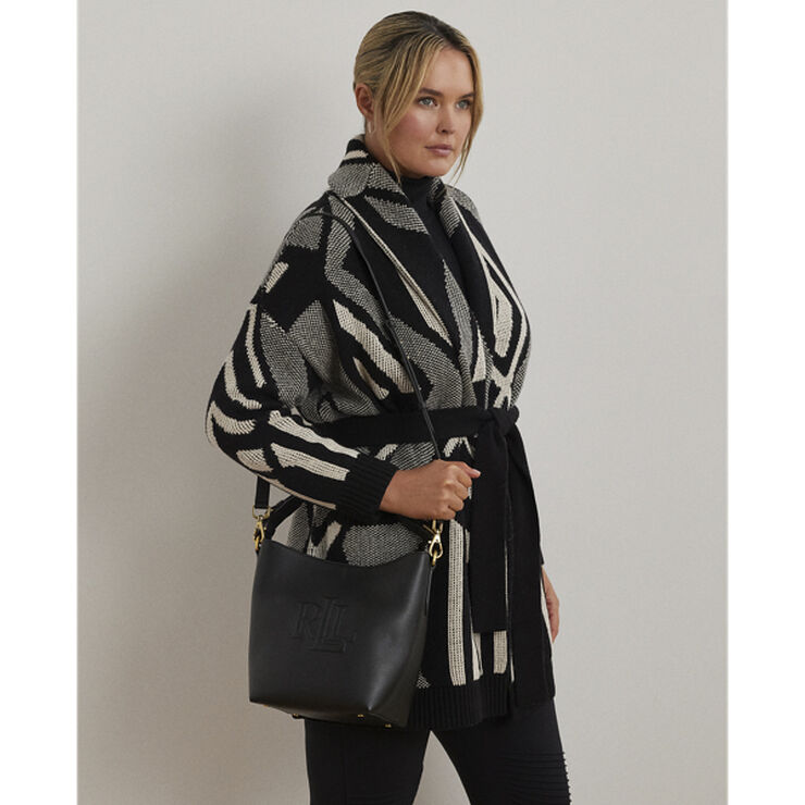 Lauren Ralph Lauren NATURAL SMTH LEATHR-WITLEY MD BK-BU Black