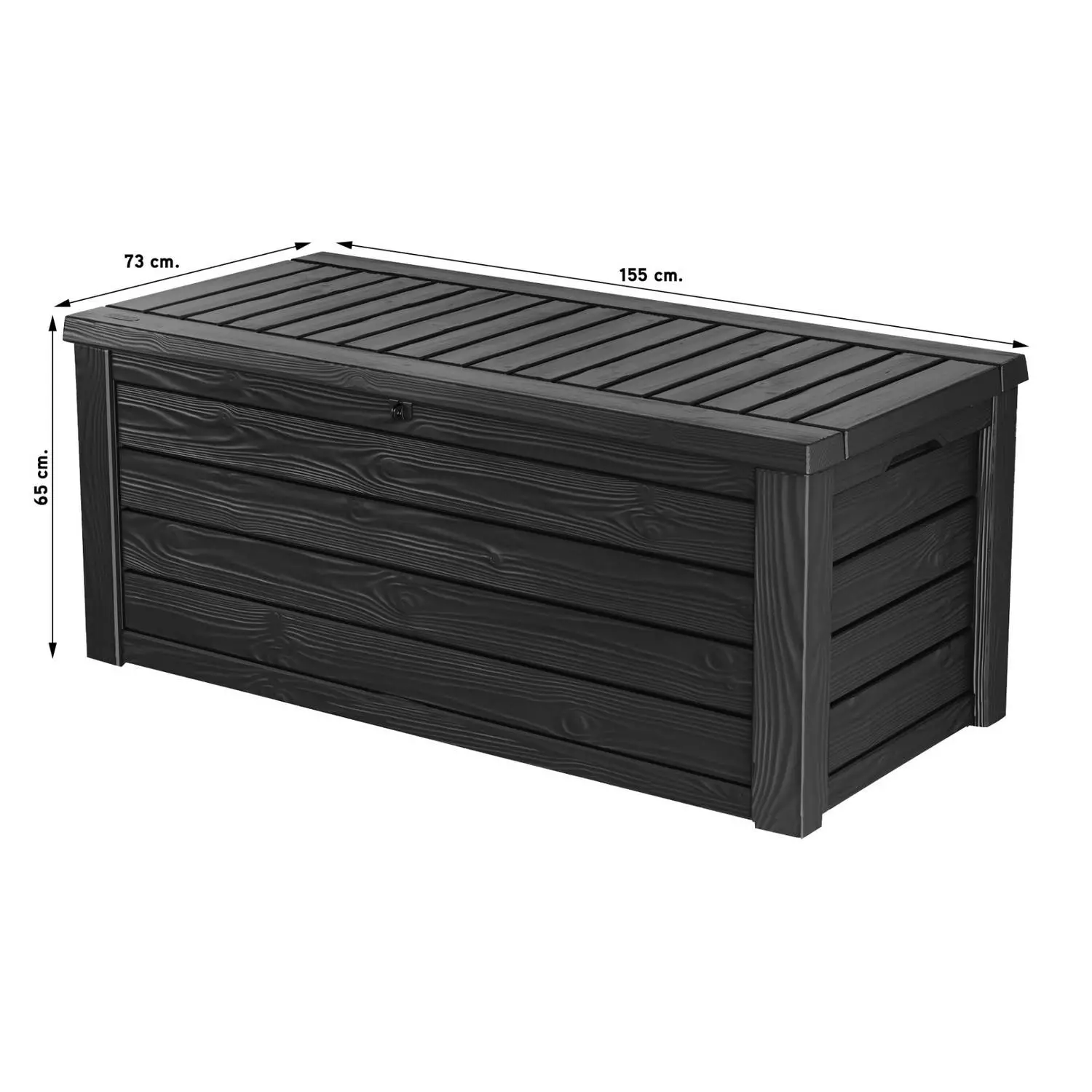 Keter 234590 Westwood Opbergbox - 570 L - 155x72.4x64.4 cm - Grafiet