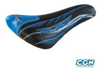 selle enfant junior 24/26 pouces monte grappa 920 storm noir/bleu avec chariot de selle