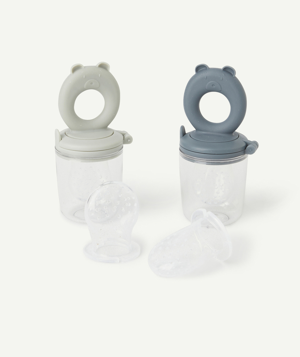LIEWOODLOT DE 2 NOURRISSEURS MIRANDA EN SILICONE BLEU