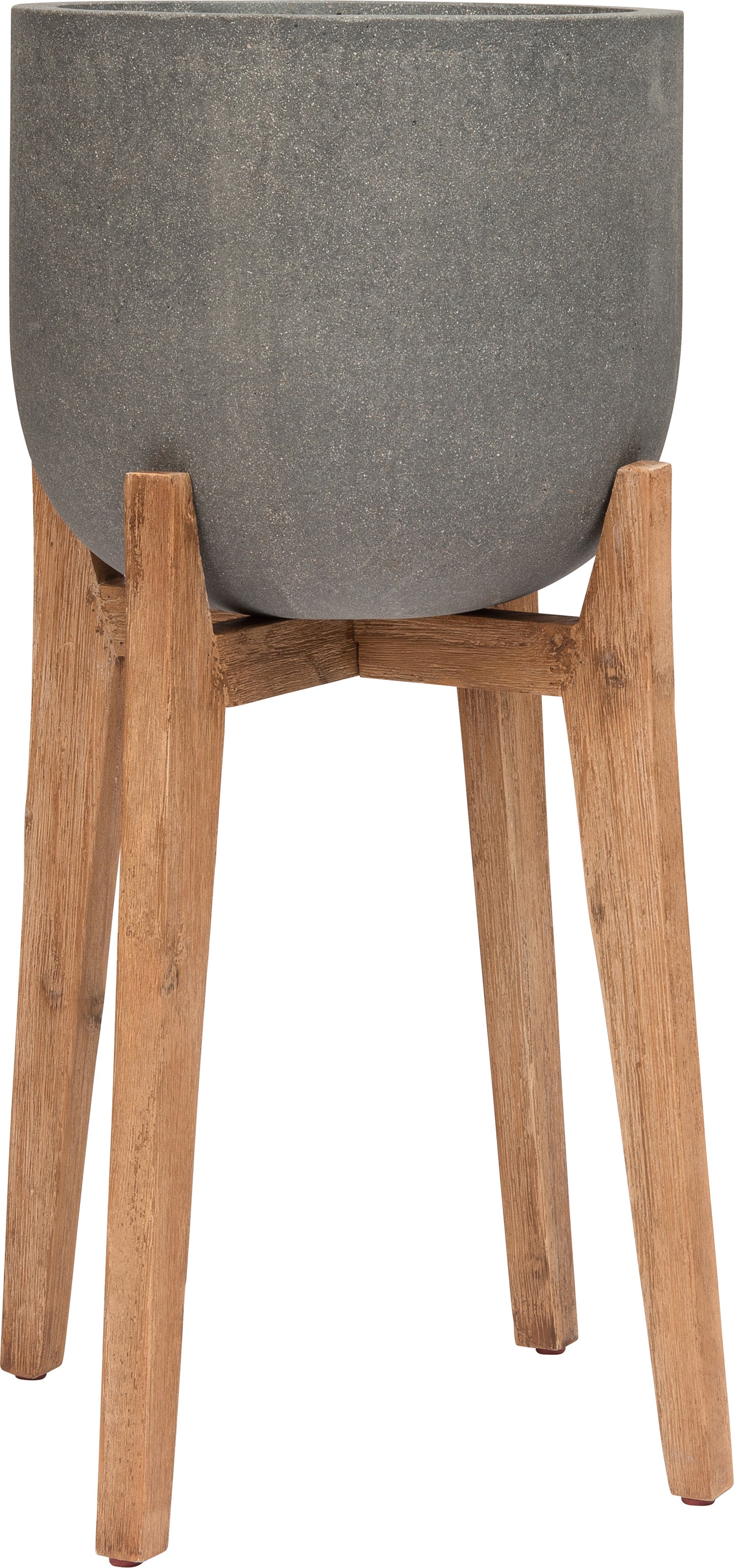 Intratuin bloempot met standaard Sabine grijs D 37 H 81 cm