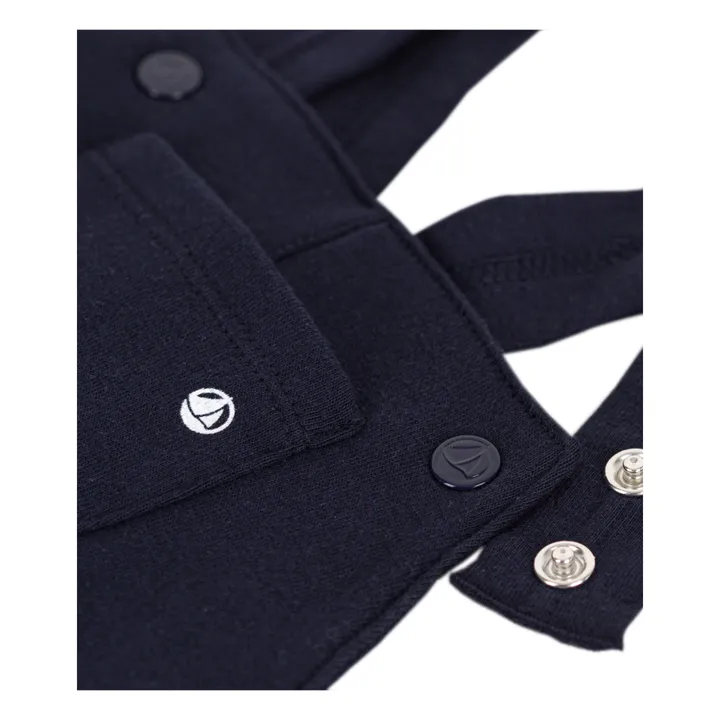 Petit Bateau Salopette Leon Jersey | Bleu marine