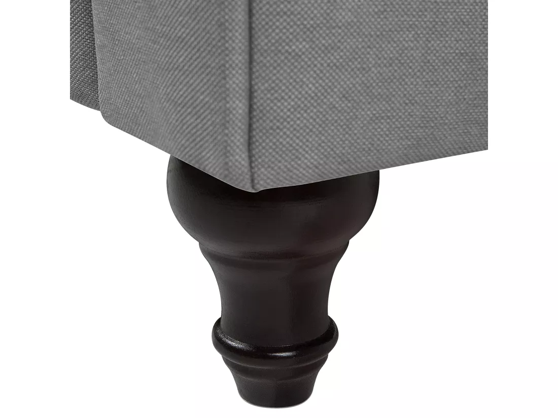 Fauteuil CHESTERFIELD Tissu Gris clair