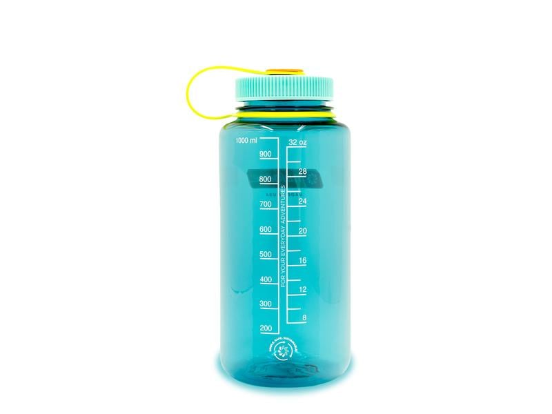 nalgene Trinkflasche Wide Mouth Sustain 1000 ml, Blau Nachhaltige Trinkflasche