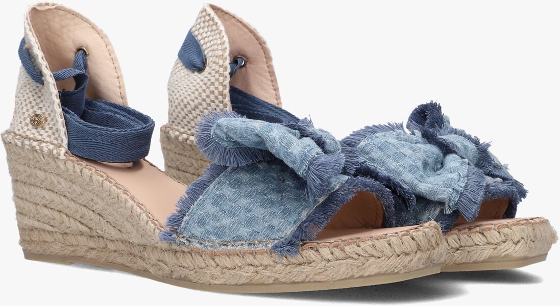 FRED DE LA BRETONIERE blauwe fred de la bretoniere espadrilles eve bow