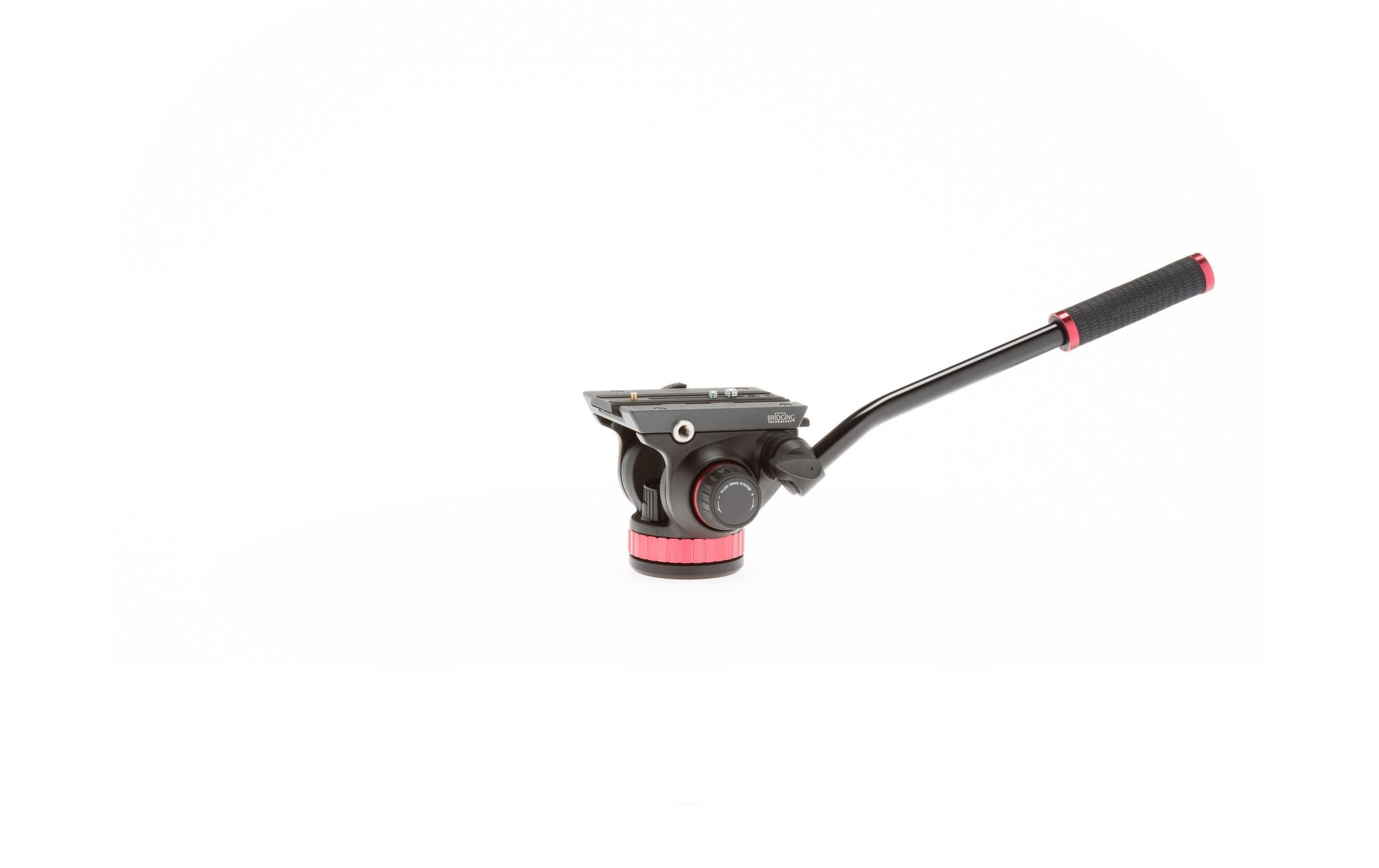 Stativkopf MVH502AH<br>Pro-Fluid-Video-Neiger mit flacher Basis und 3/8'' Innengewinde