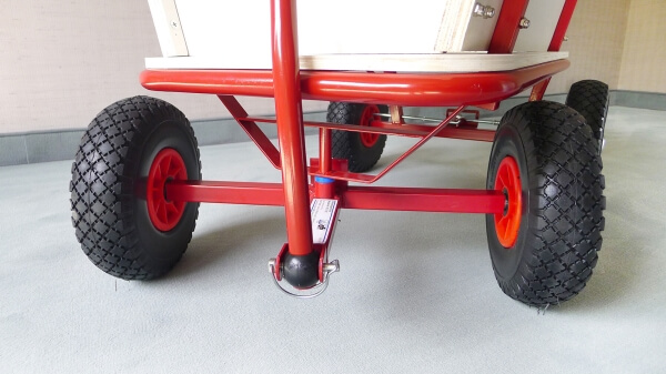 Bollerwagen mit Bremse   PU-Reifen
