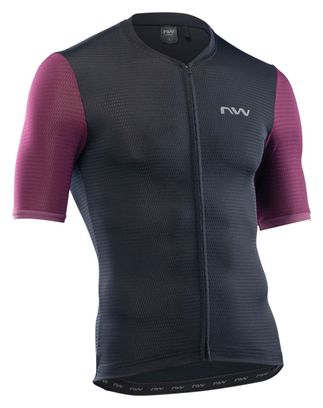Maillot Manches Courtes Northwave Storm Noir/Violet