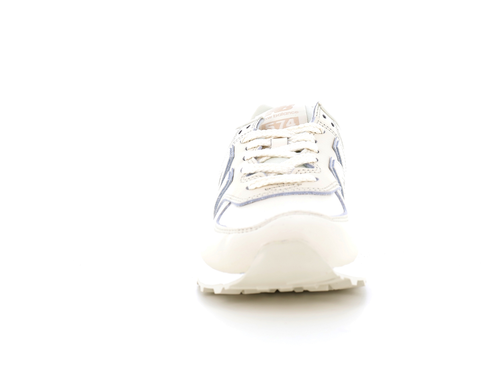 New balance a-WL574IR2 Matières combinées Blanc Casse