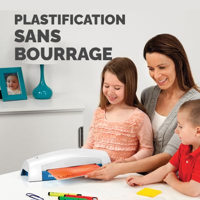 Fellowes Lunar + A4 - Plastifieuse A4 - de 80 à 125 microns - bleu