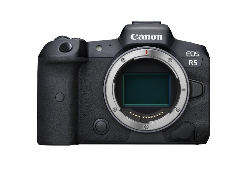 Canon Fotokamera EOS R5 Body Professionelle spiegellose Systemkamera mit intelligentem Autofokus und brillanter Motiverkennung