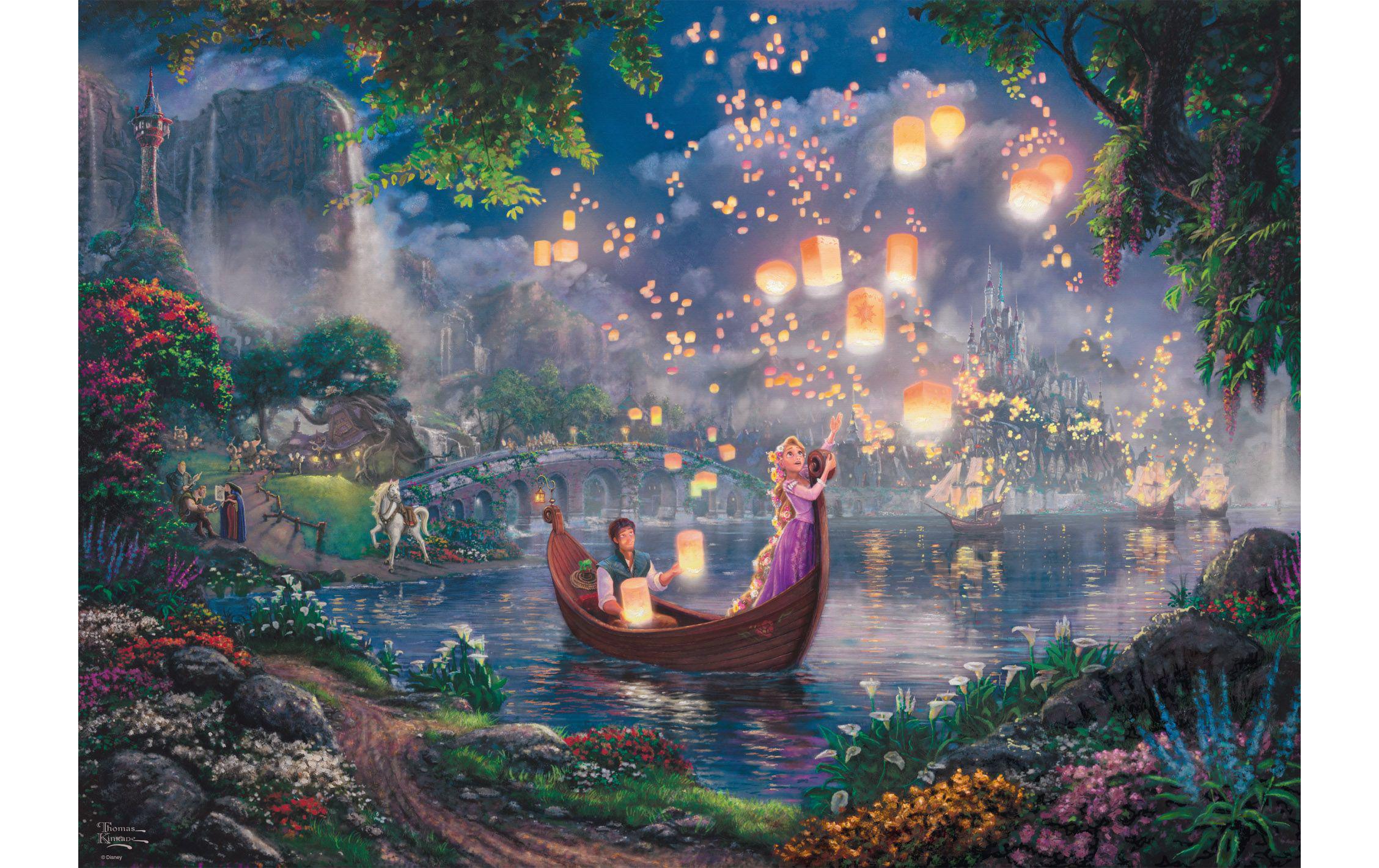 Puzzle Disney RapunzelThomas Kinkade: Maler des Lichts