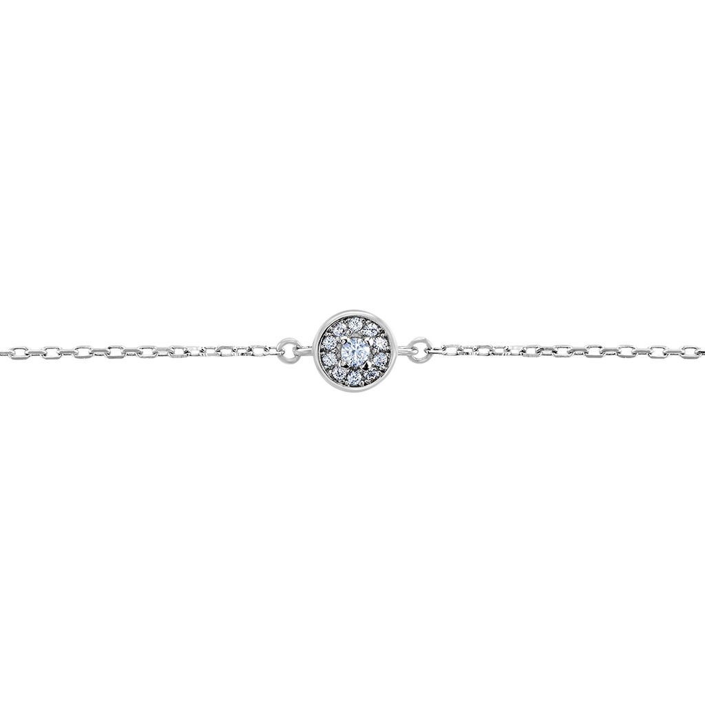 Bracelet Auxana Argent Blanc Oxyde De Zirconium