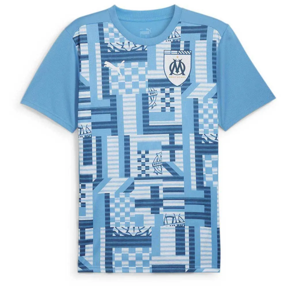 Camiseta pré-jogo Puma Olympique Marseille de manga curta