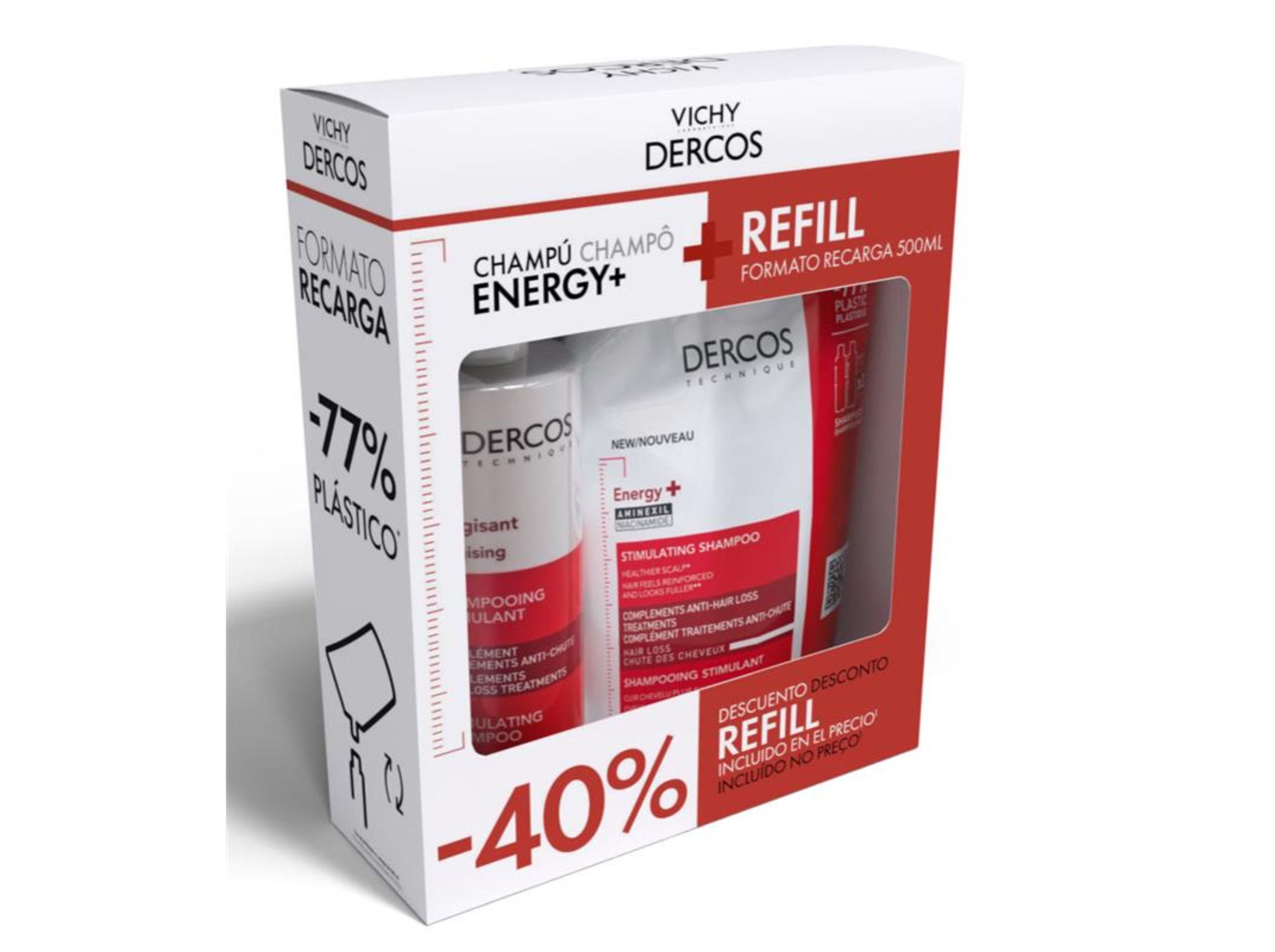 CHAMPO DERCOS ESTIMULANTE PACK 900ML