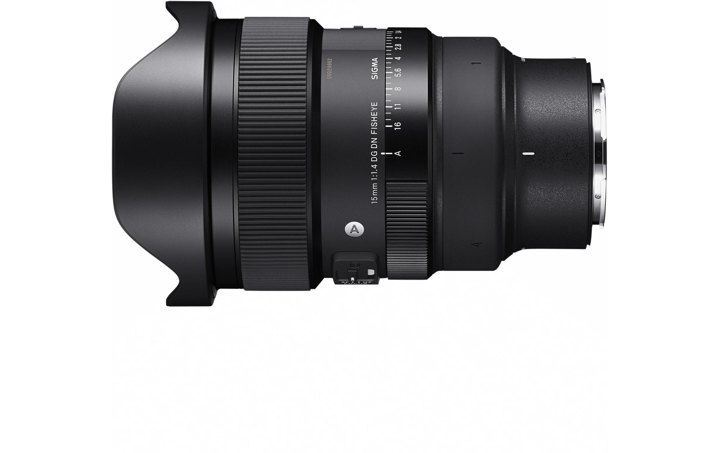 Festbrennweite 15mm F/1.4 DG DN Fisheye – Sony E-Mount<br>Diagonales Fisheye-Wechselobjektiv für 35-mm-Vollformat