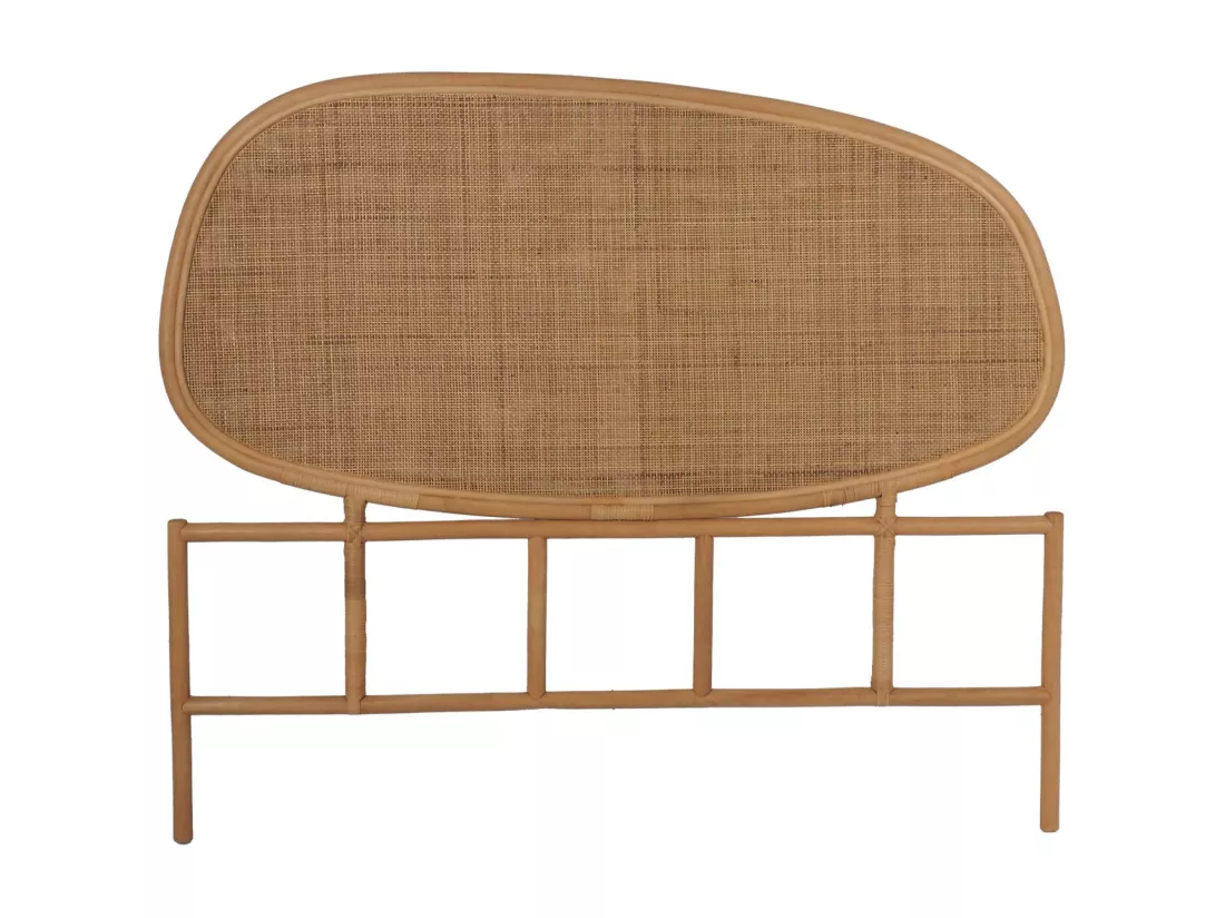 tête de lit organique en rotin naturel SAMOA 140cm