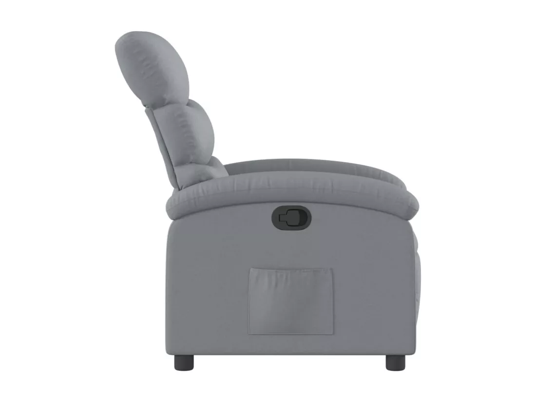 Fauteuil inclinable Gris clair Tissu