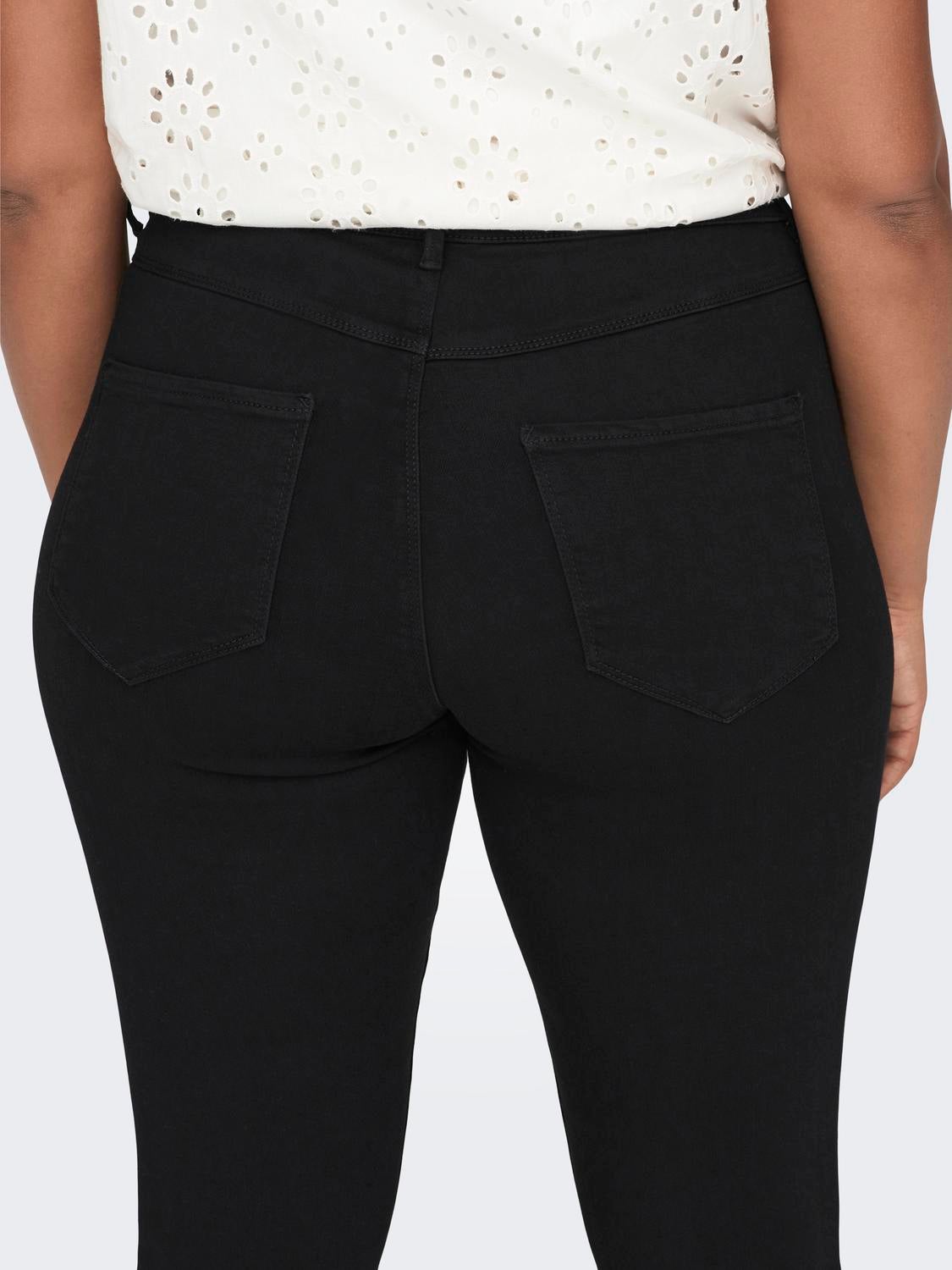 CARSTORM Hohe Taille Skinny Fit Jeans Black