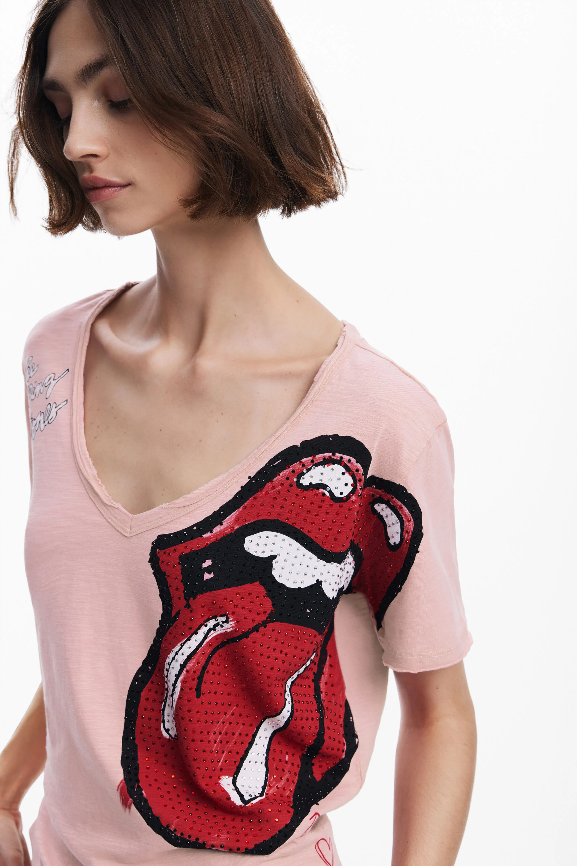 Camiseta strass The Rolling Stones