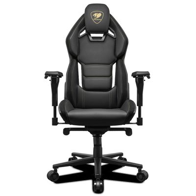 Fauteuil Gamer HOTROD ROYAL - accoudoirs réglables - appui-tête intégré - noir et or