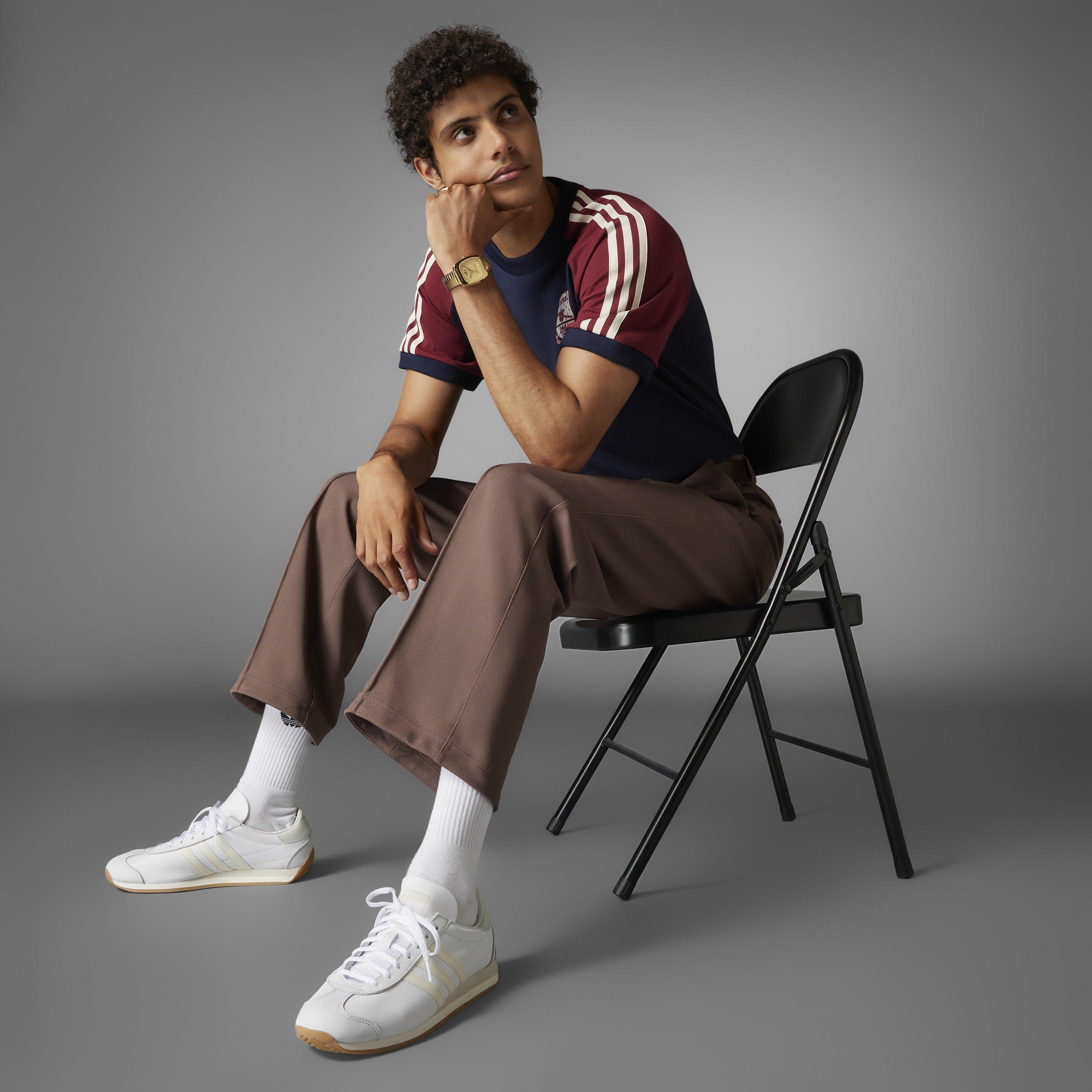 adidas Originals Arsenal Adicolor Classics 3 Stripes T Shirt Adults