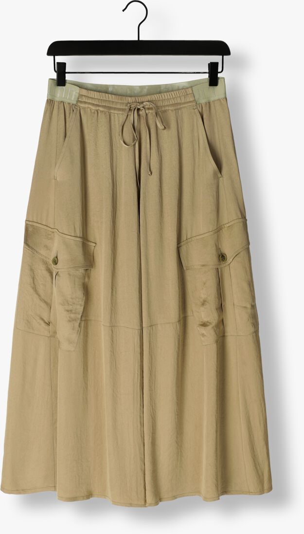 groene summum midirok skirt silky touch
