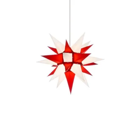 Herrnhuter Innenstern i4 weiß/rot, 40cm, ohne Kabel