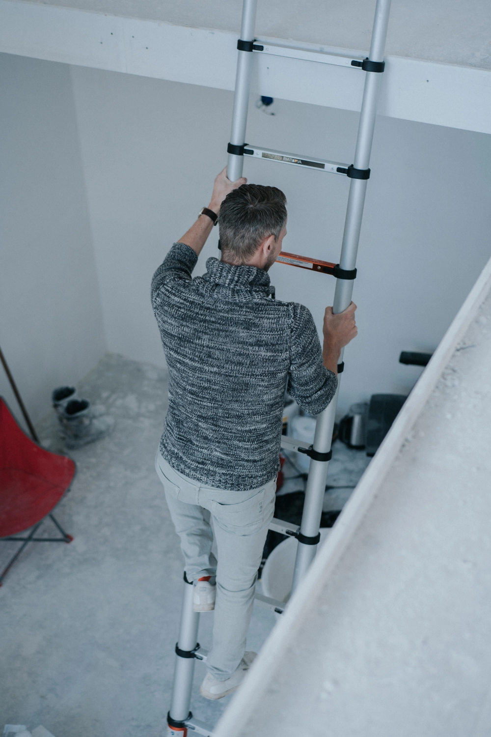 Batavia 7063650 Telescopische ladder met SoftClose & AntiSlip - 2,63m - 9 sporten