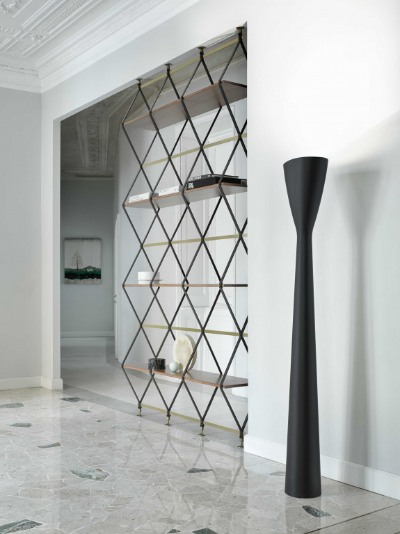 Luceplan Carrara vloerlamp LED met voetdimmer wit