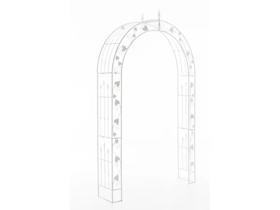 Arche à rosiers - Métal & Métal - Blanc - Emma