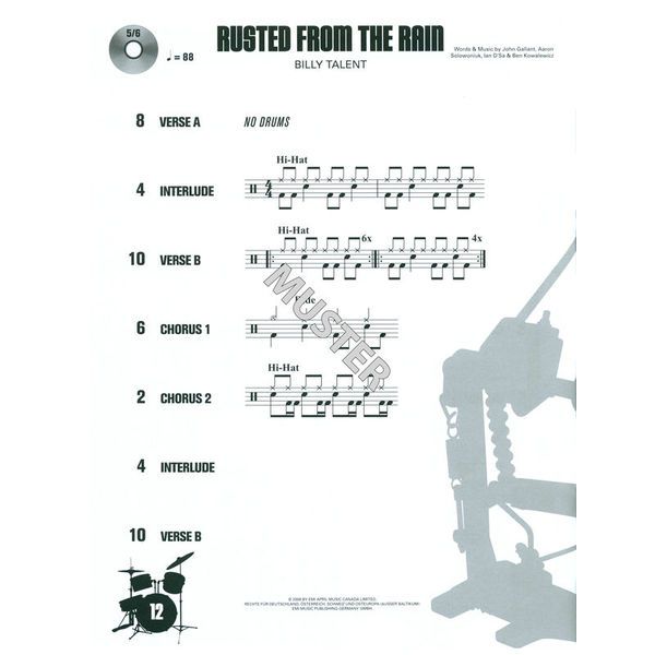 Bosworth Drum Along Vol.5 Hard Rock