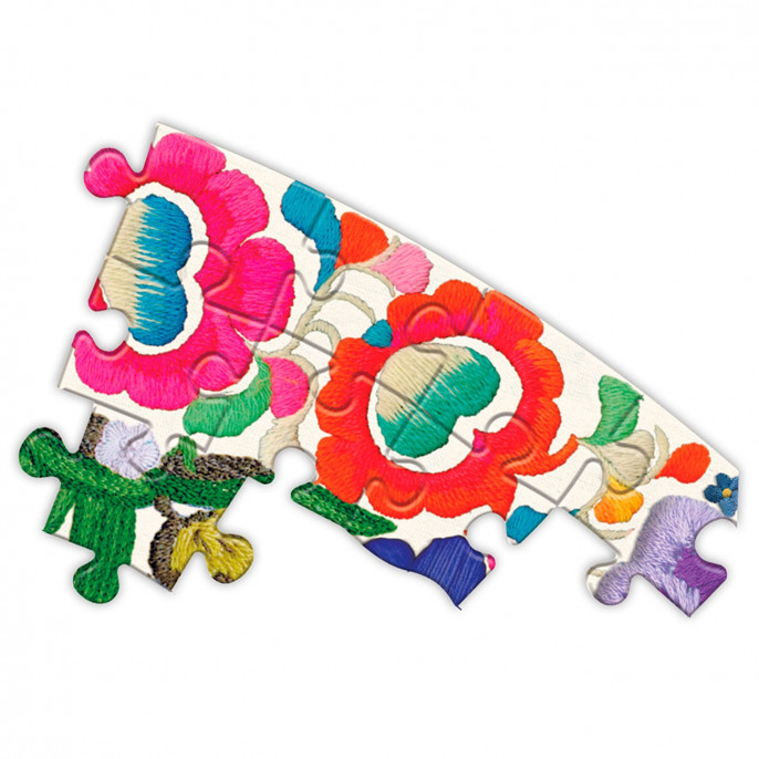 Puzzle : 500 pièces rond - Birds and Flowers