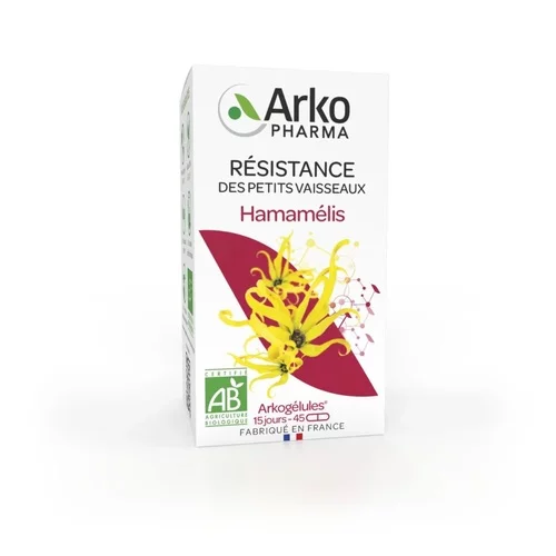 Arkogélules Hamamélis Bio Résistance des Petits Vaisseaux - Arkopharma - 45 Gélules