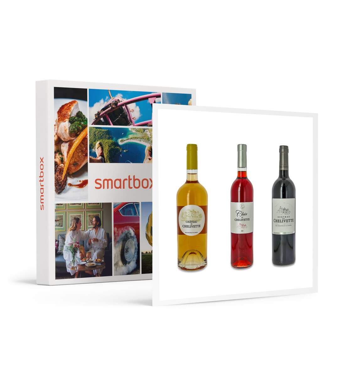 Livraison de 6 bouteilles de vin Chelivette rouge et rosé à domicile - SMARTBOX - Coffret Cadeau Gastronomie