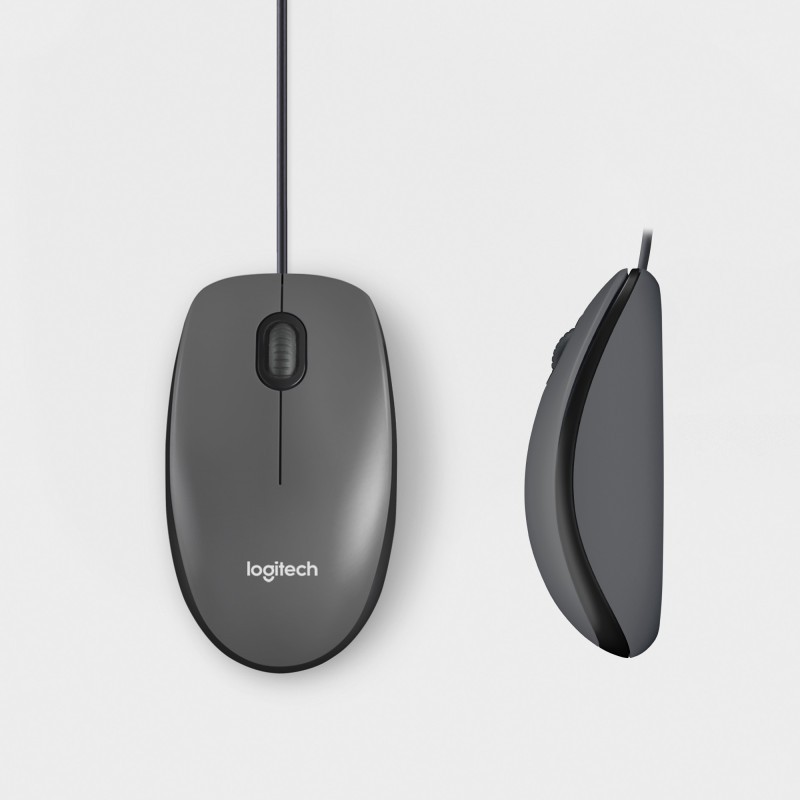 Logitech - Mus M100 optisk - Sort - USB