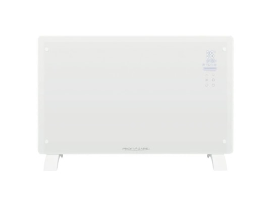 PROFICARE - Radiateur soufflant Convecteur en verre 2000w blanc pc-gkh3119-blanc