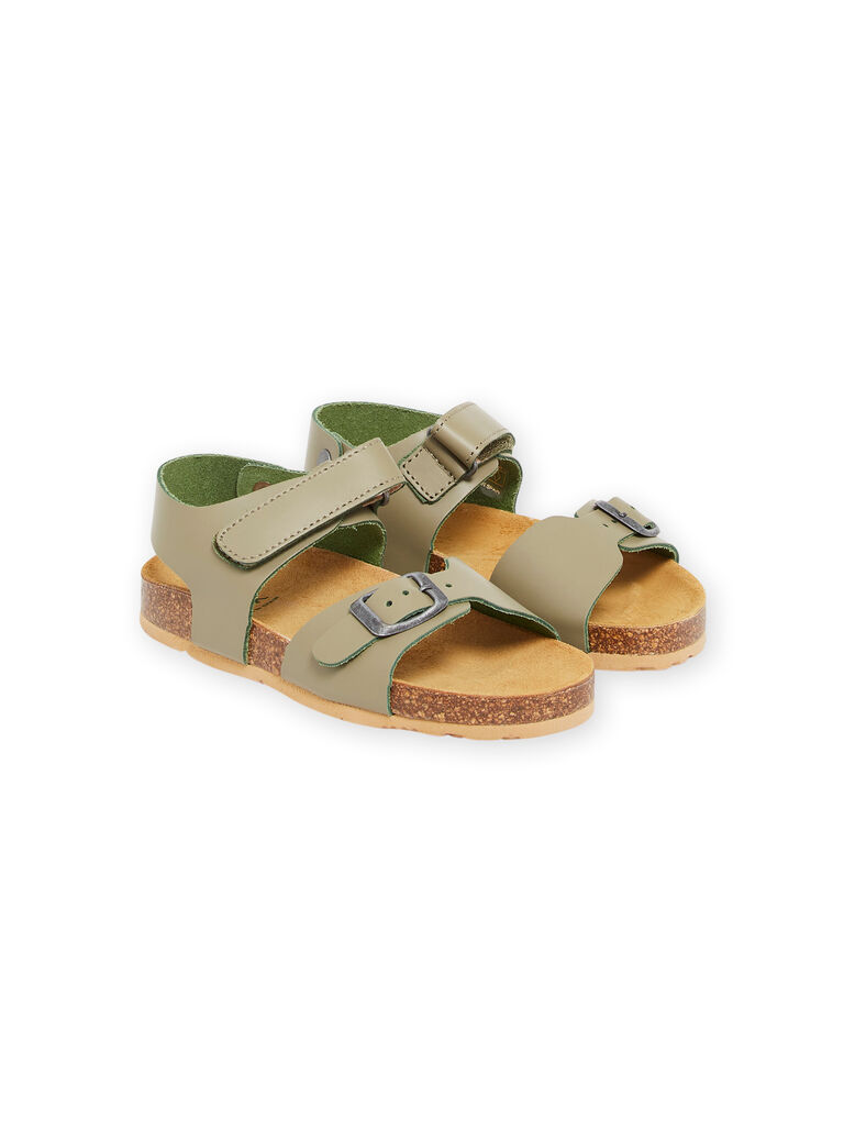 Sandales vert kaki enfant garçon