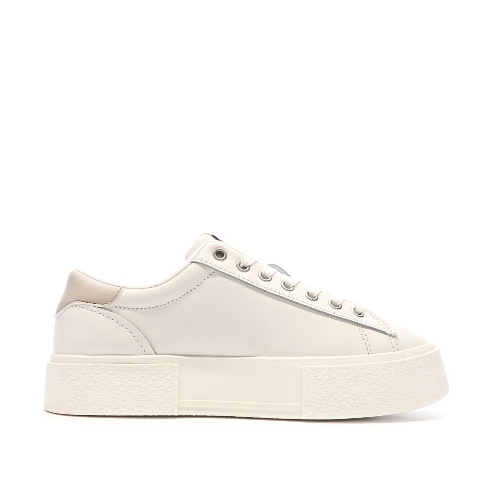 Tommy Hilfiger Baskets Écru Femme Tommy Hilfiger Foxing