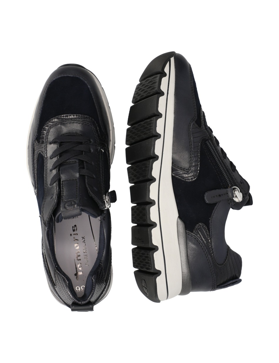 Lederkombination Sneaker