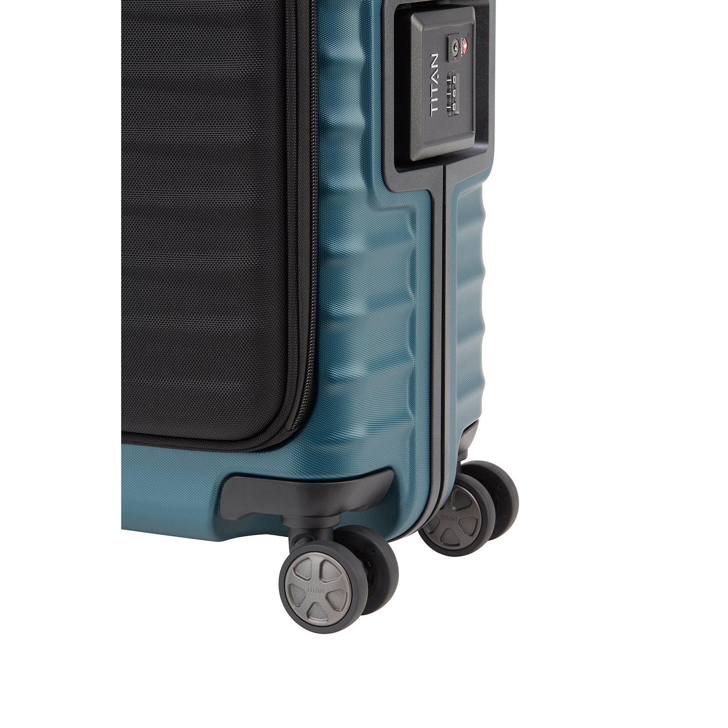 TITAN Litron Frame 4 Wheel Trolley S Frontpocket petrol