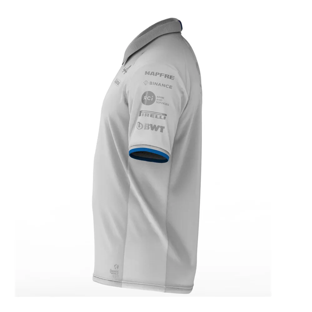 Kappa ACREM ALPINE F1 - Polo Homme white/liquid blue